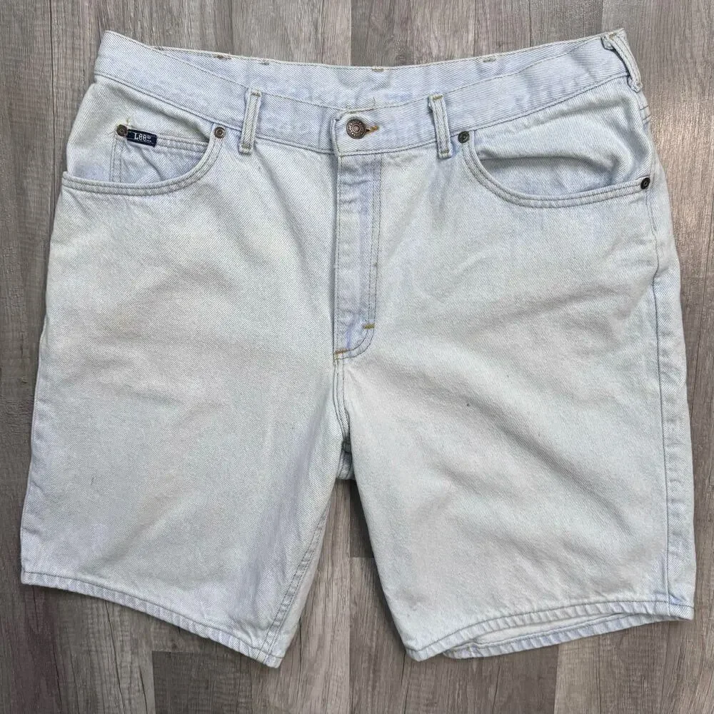 Vintage Lee Light Wash Jean Denim Shorts Jorts